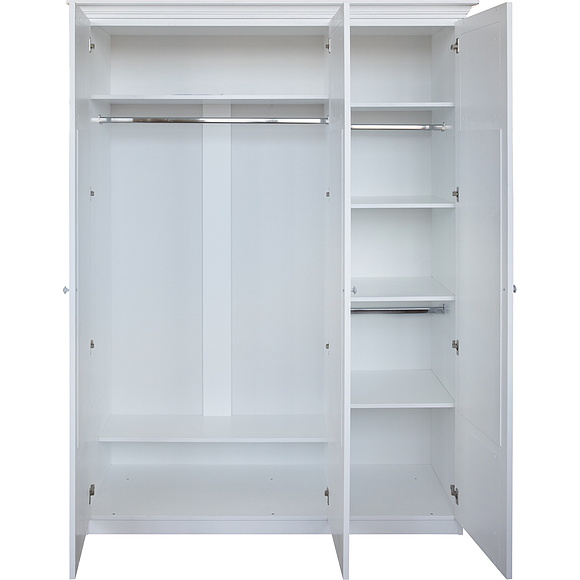 Шкаф для одежды 3д «Кармен» П3.581.1.02 молоко в Екатеринбурге - belorus-mebel66.ru | фото - фото